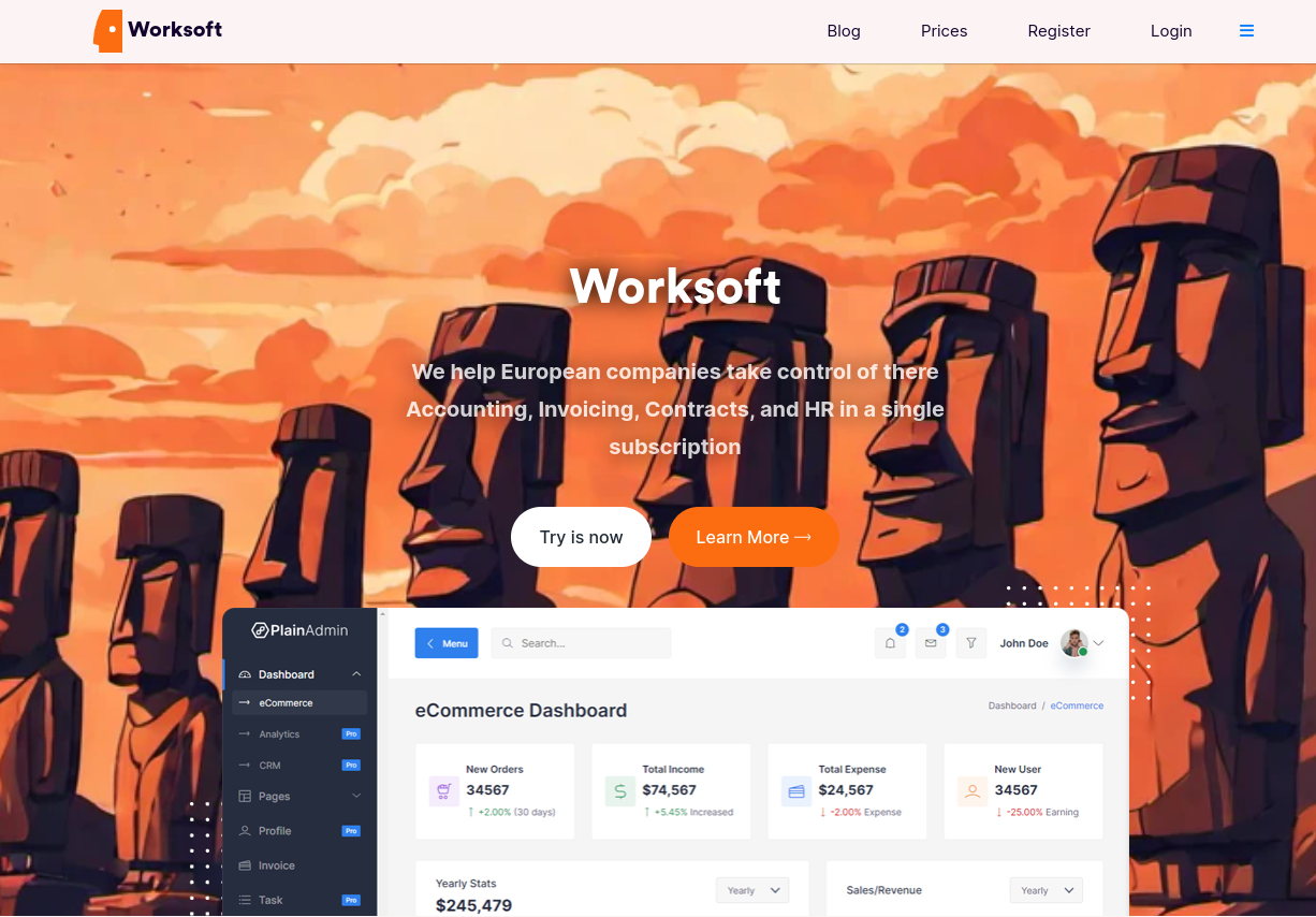 worksoft homepage